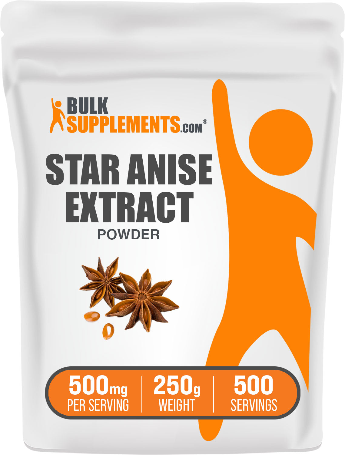 BulkSupplements Star Anise Extract Powder 250g bag
