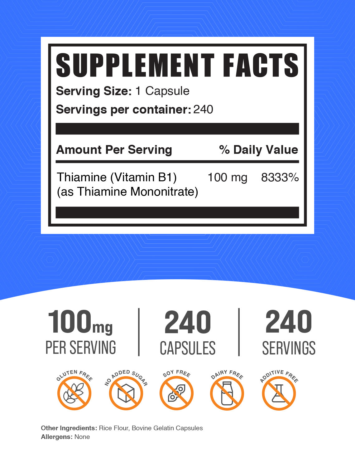 Thiaminemononitraat (vitamine B1) capsules