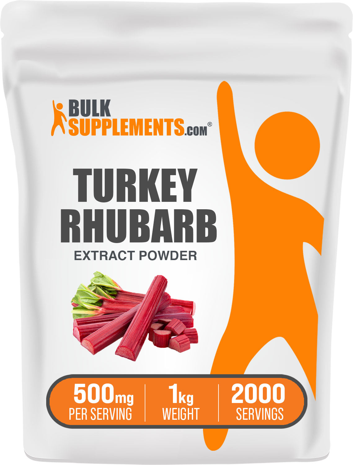 BulkSupplements Turkey Rhubarb Extract Powder 1kg bag