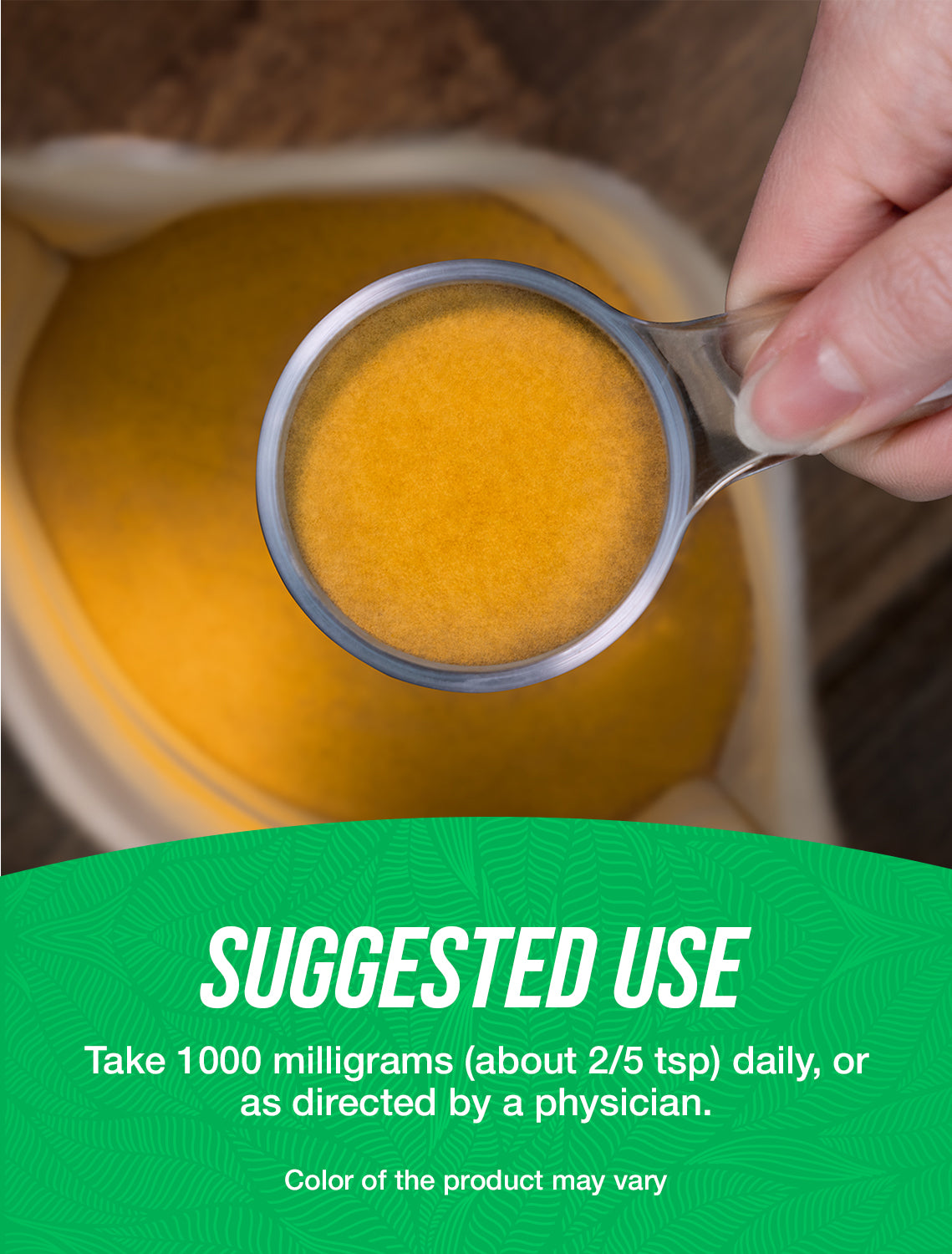 Turmeric extract powder suggested use image