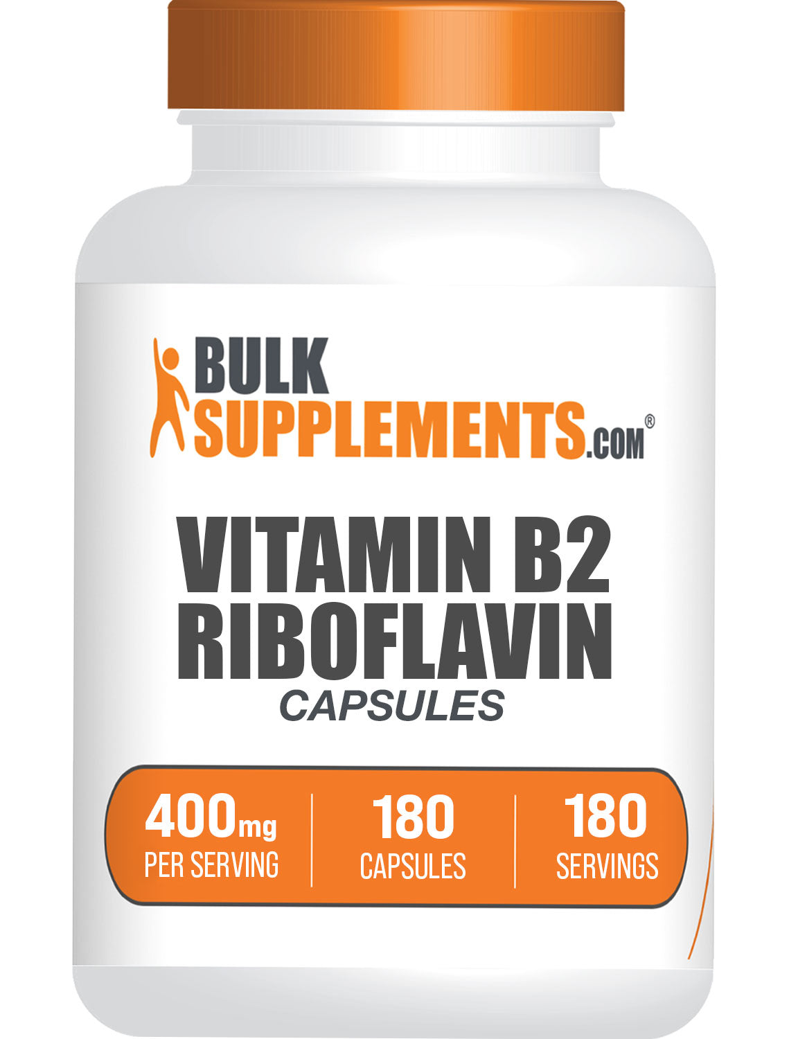 BulkSupplements Vitamin B2 Riboflavin 400mg 180CT