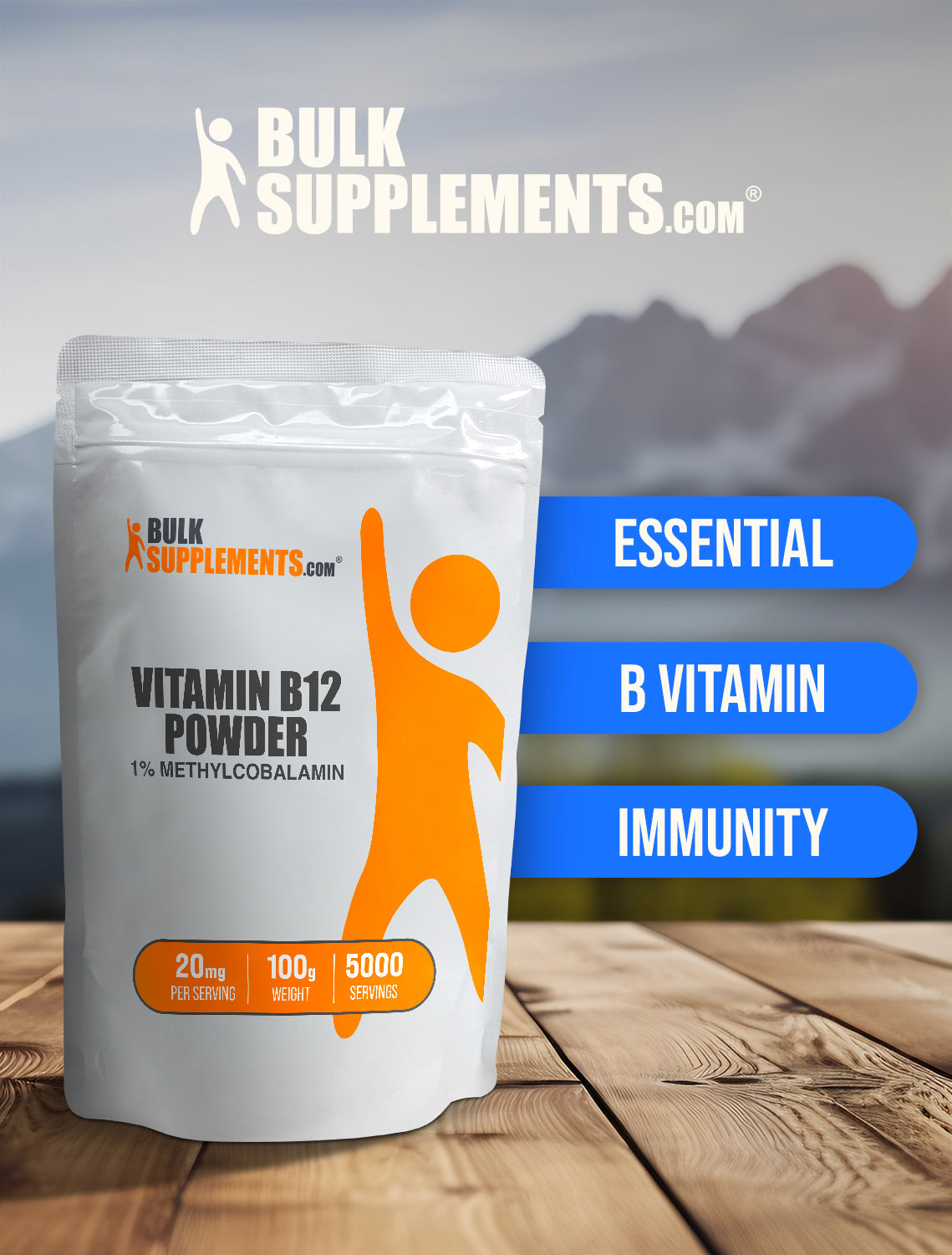 Vitamin B12 1% Methylcobalamin powder keyword image 100g