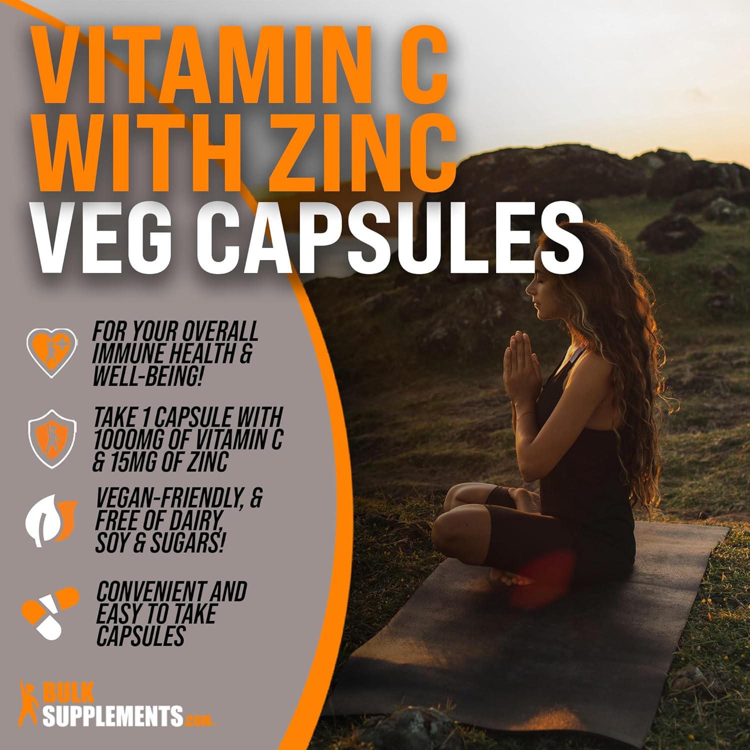 Capsule de vitamina C cu zinc