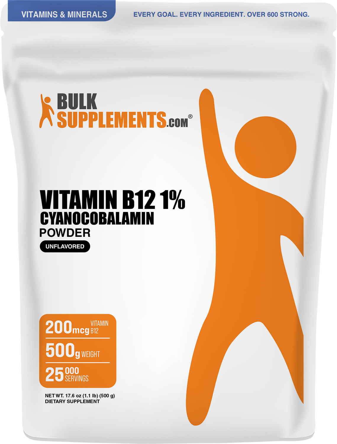 Vitamin B12 Powder 1% Cyanocobalamin 500g Main Image