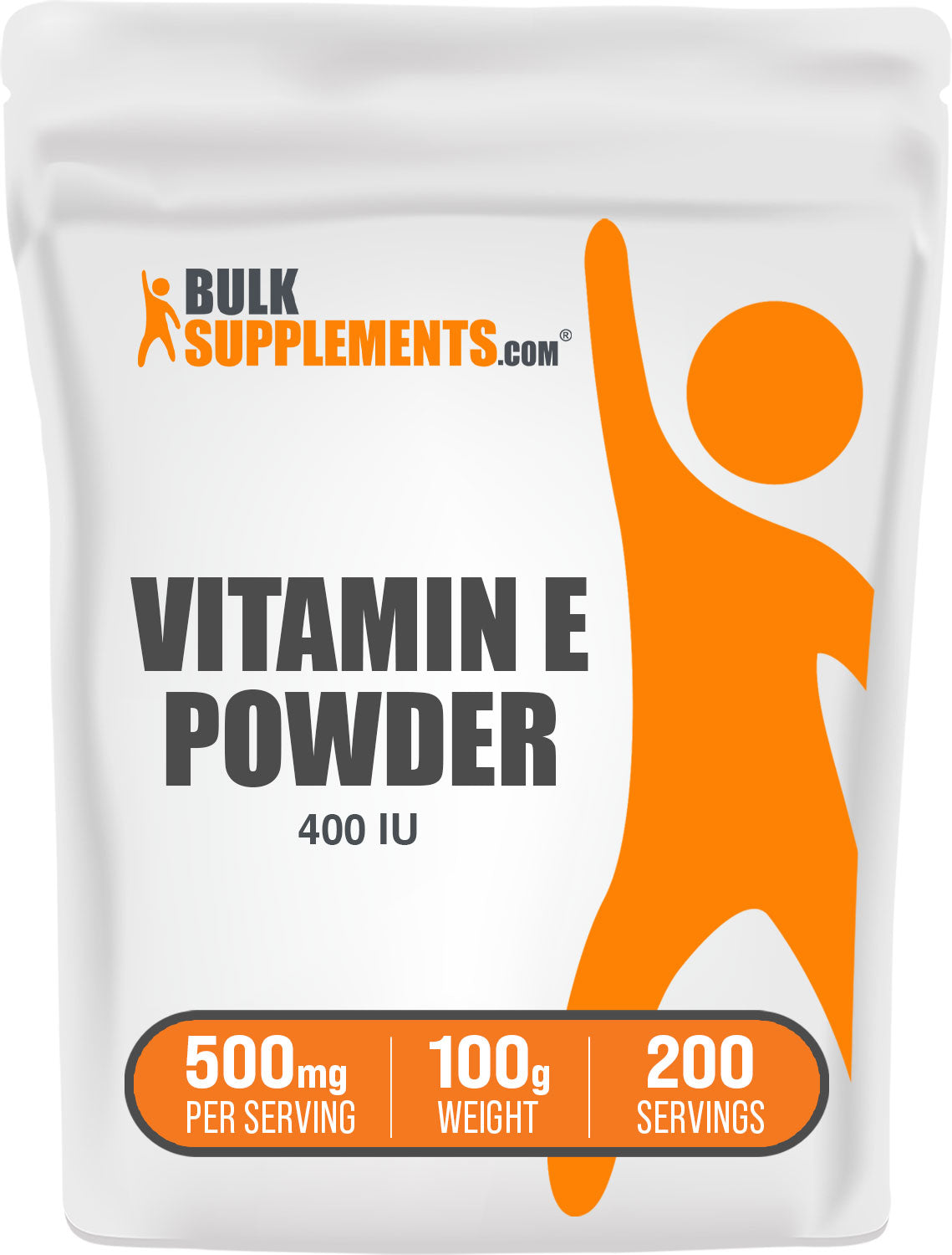 BulkSupplements.com Vitamin E 400 IU Powder 100g bag