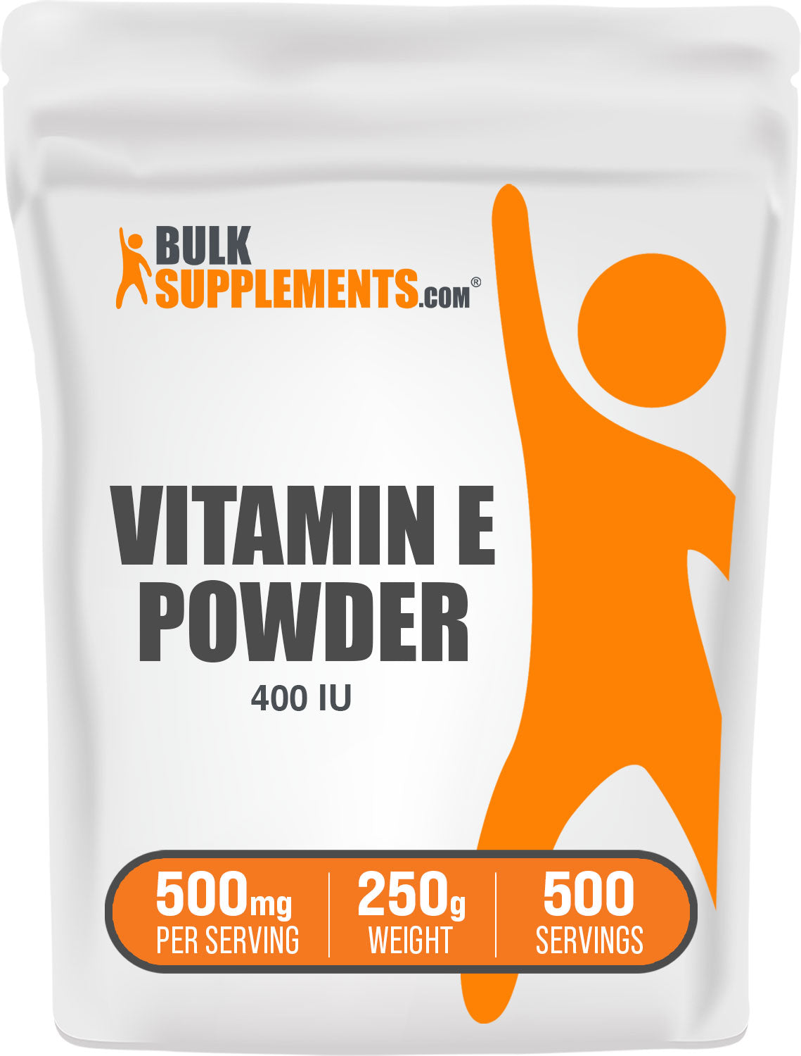 BulkSupplements.com Vitamin E 400 IU Powder 250g bag