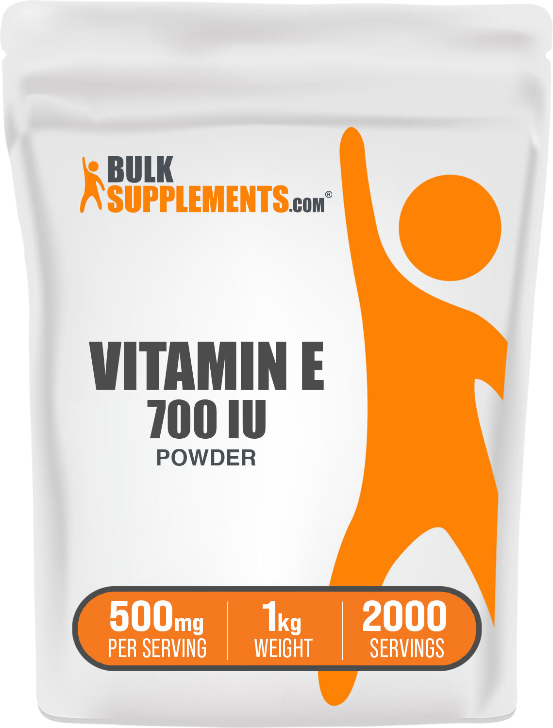 BulkSupplements.com Vitamin E 700 IU Powder 1kg bag
