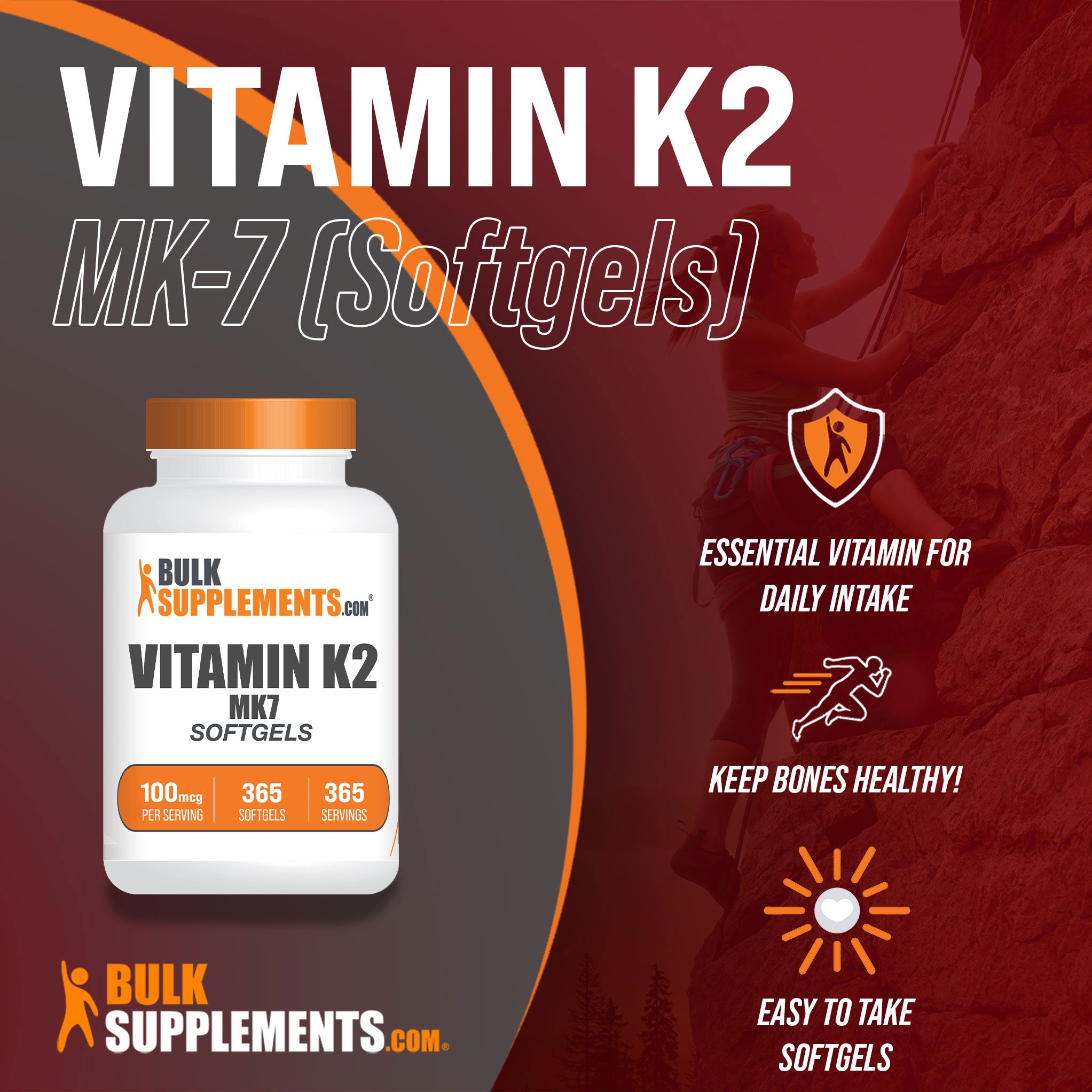 Cápsulas blandas de vitamina K2 MK7