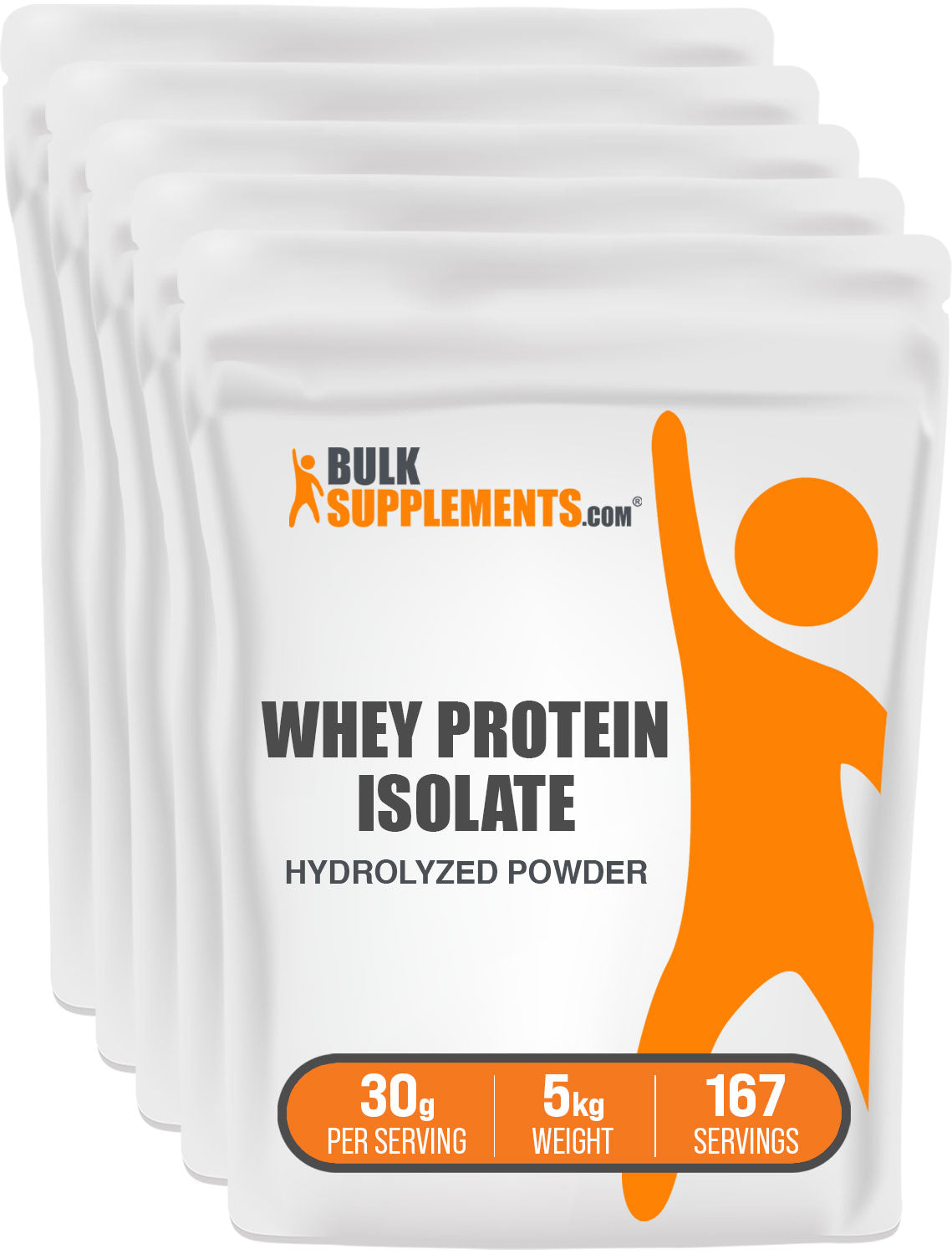 BulkSupplements Whey Protein Isolate Powder 5kg Bag 