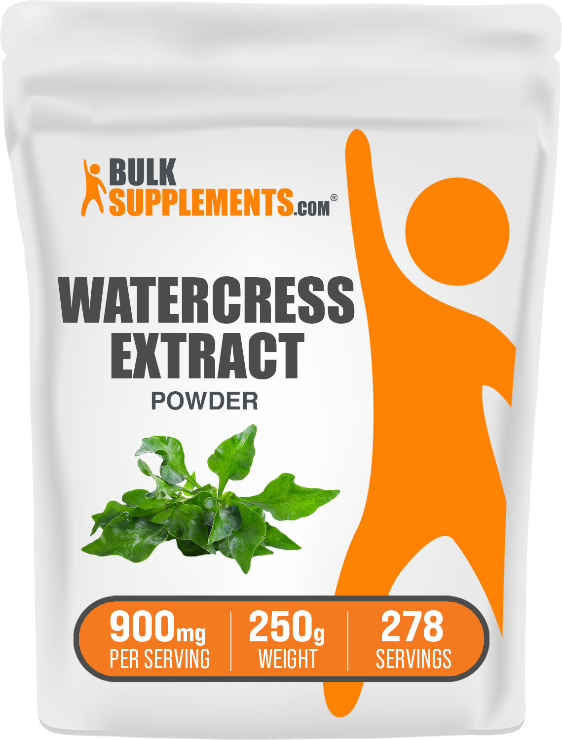 BulkSupplements.com Watercress Extract Powder 250g Bag