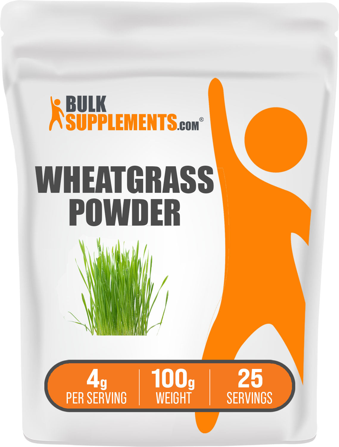 BulkSupplements Wheatgrass Powder 100g bag
