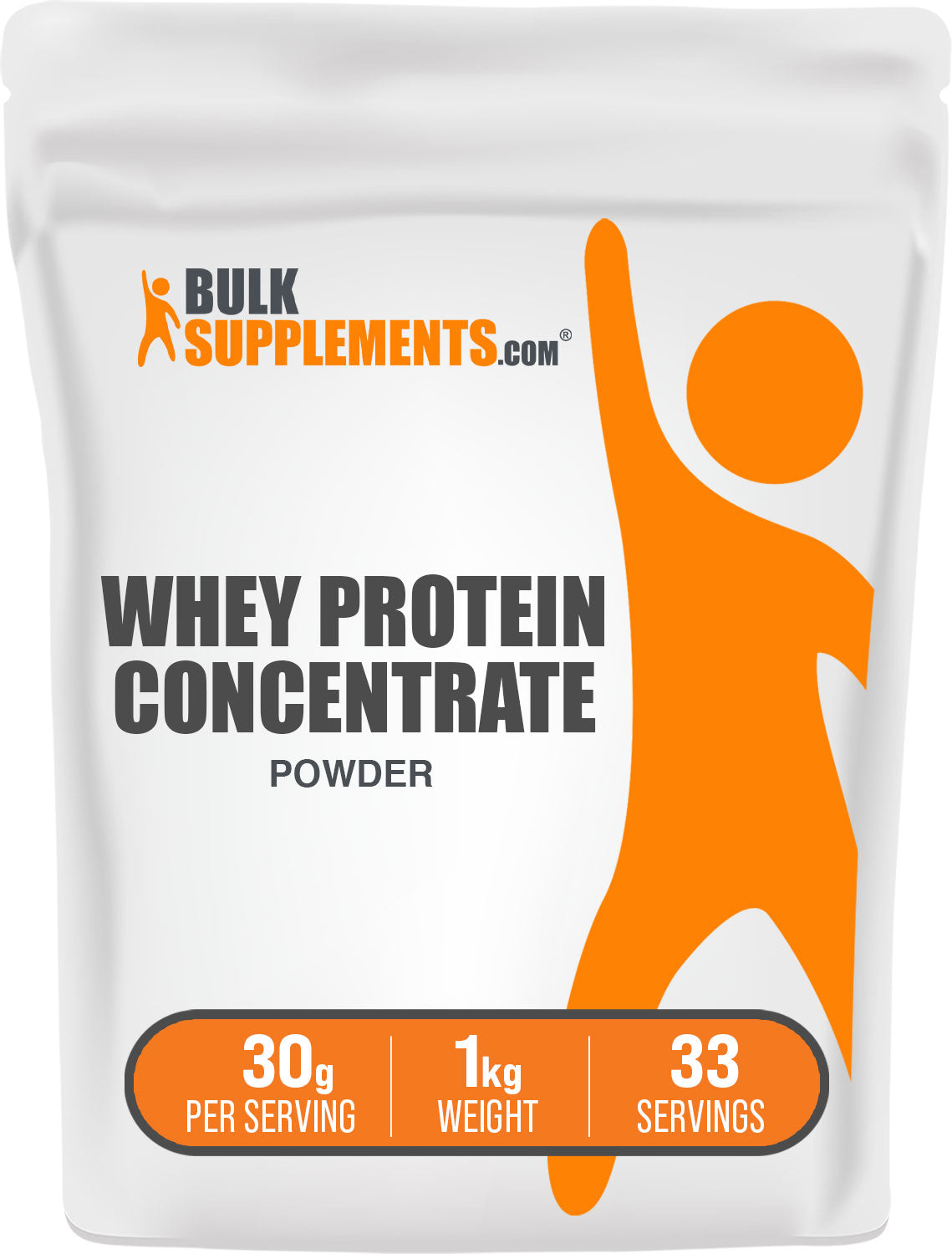BulkSupplements Whey Protein Concentrate 80% Powder 1kg bag