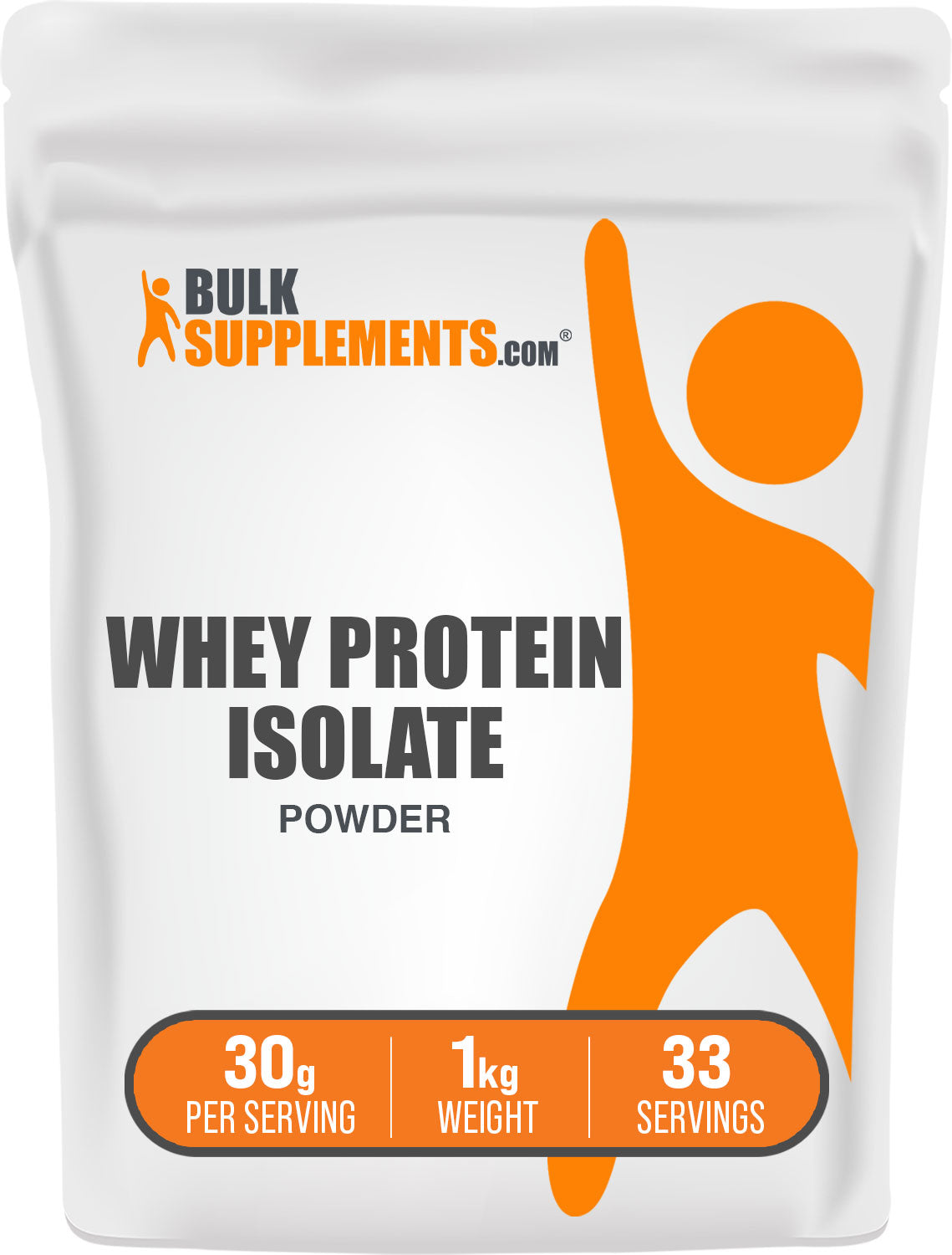 BulkSupplements Whey Protein Isolate Powder 1kg Bag 