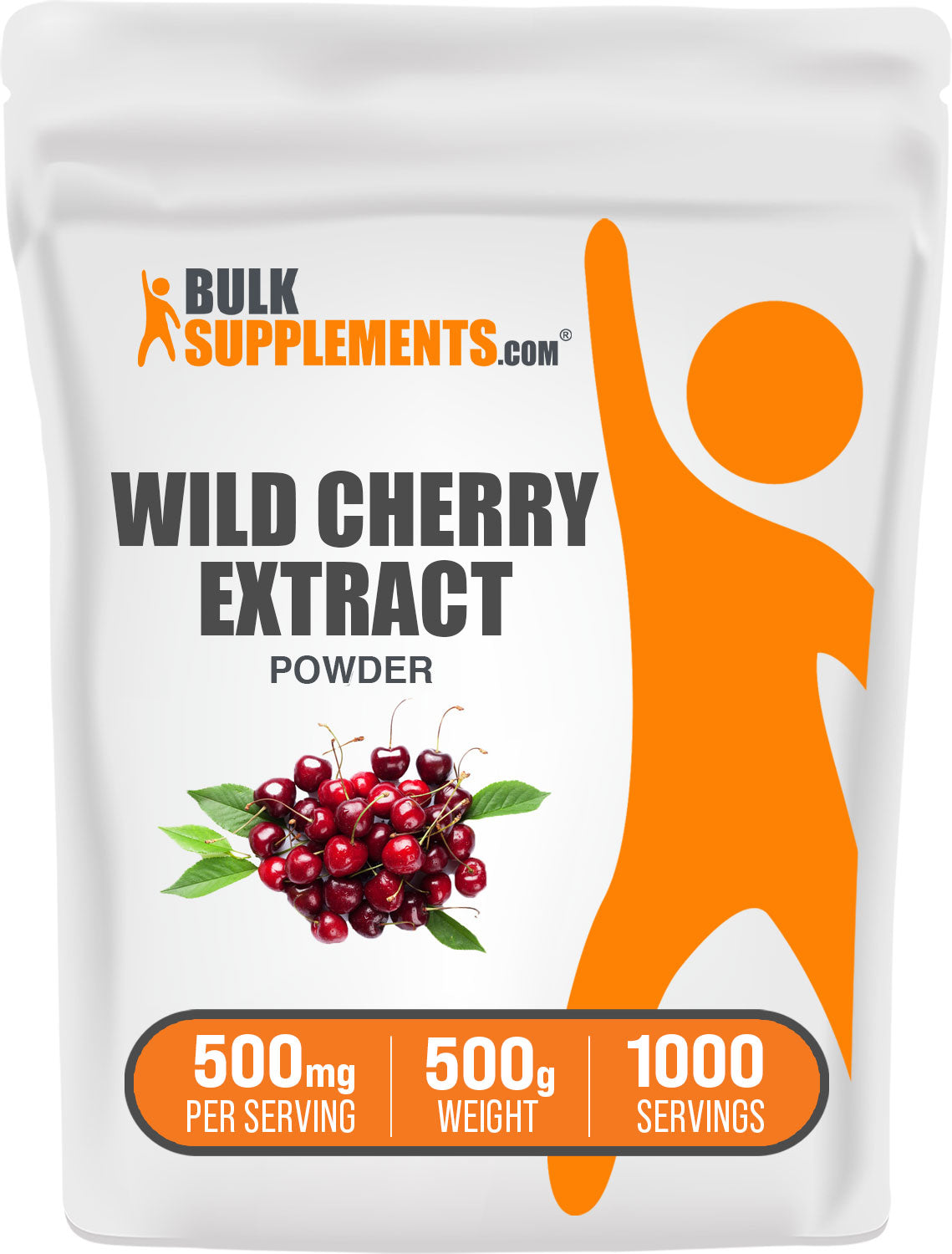 BulkSupplements.com Wild Cherry Extract Powder 500g Bag