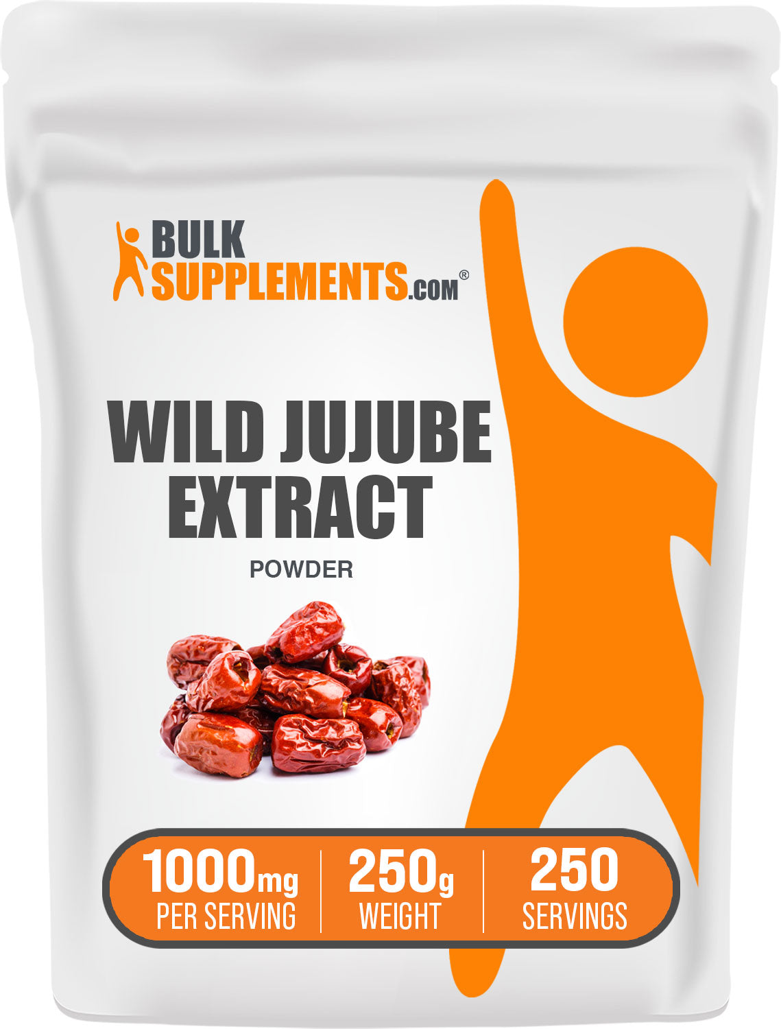 BulkSupplements.com Wild Jujube Extract Powder 250g Bag