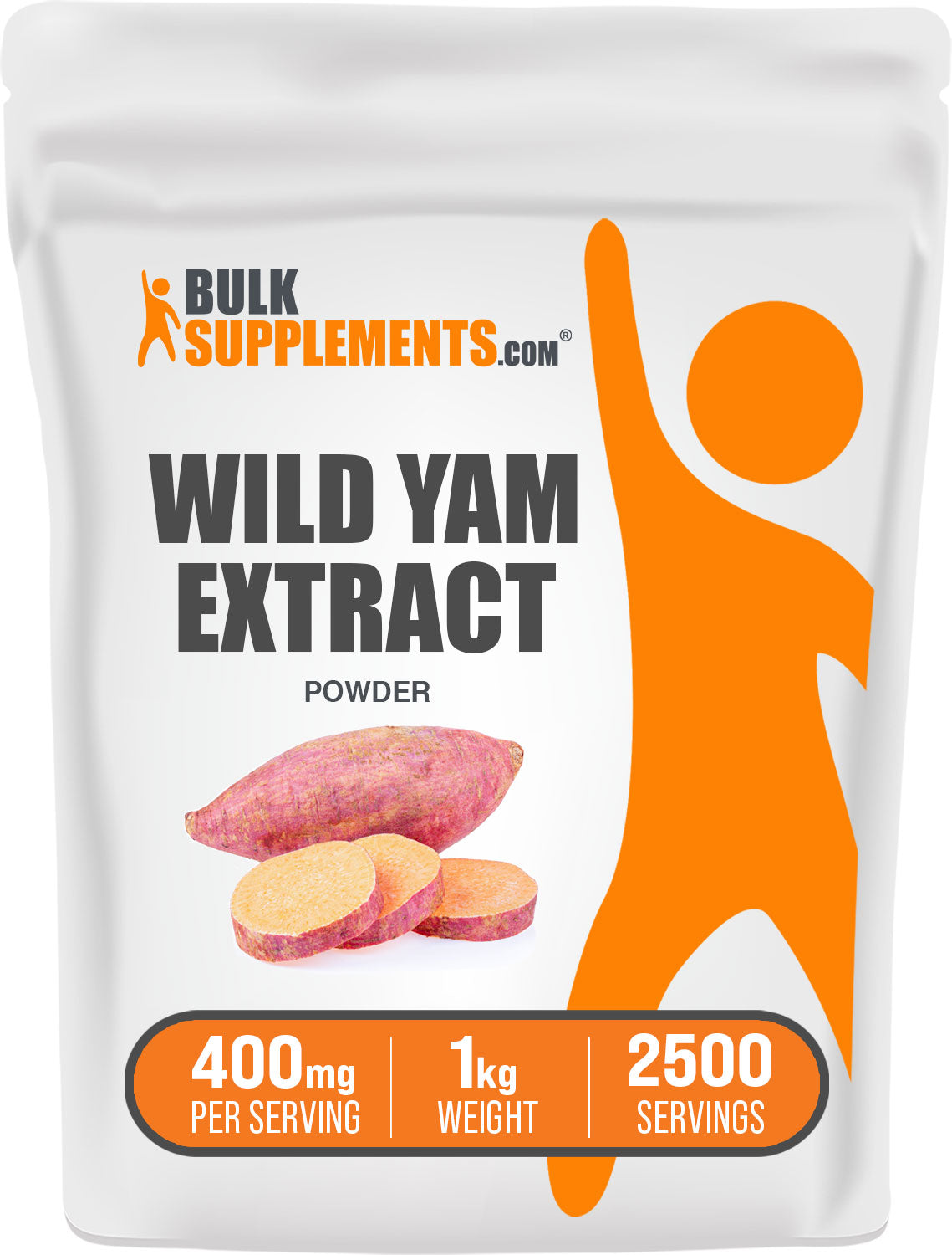 BulkSupplements Wild Yam Extract Powder 1kg bag