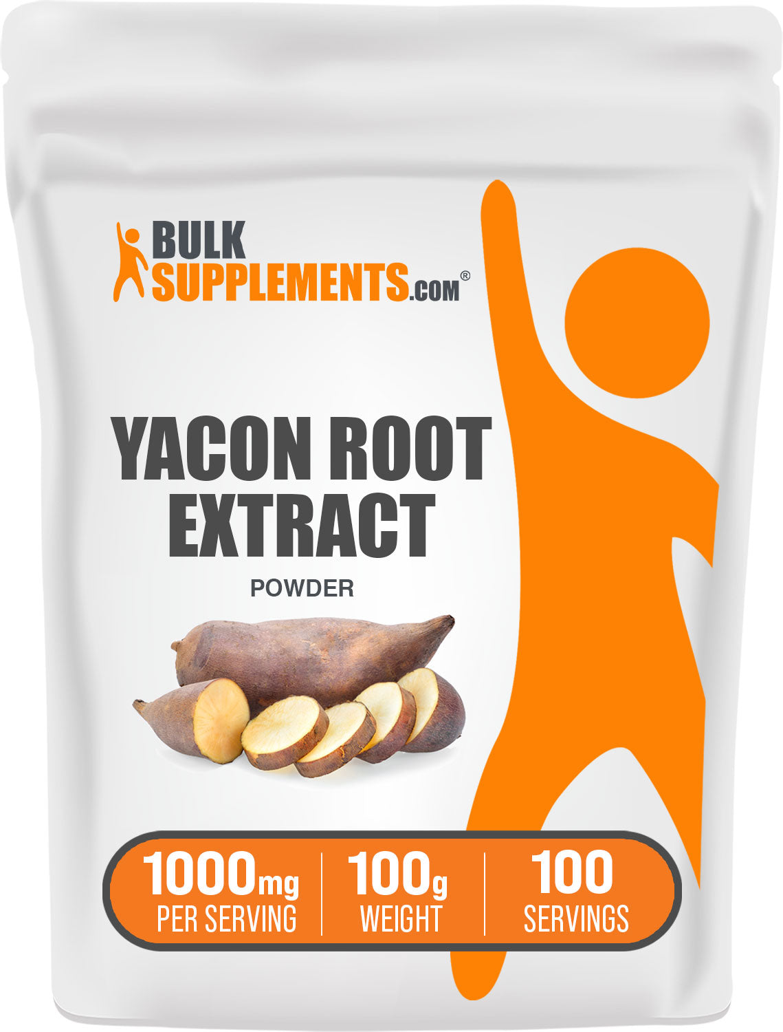 BulkSupplements Yacon Root Extract Powder 100g bag