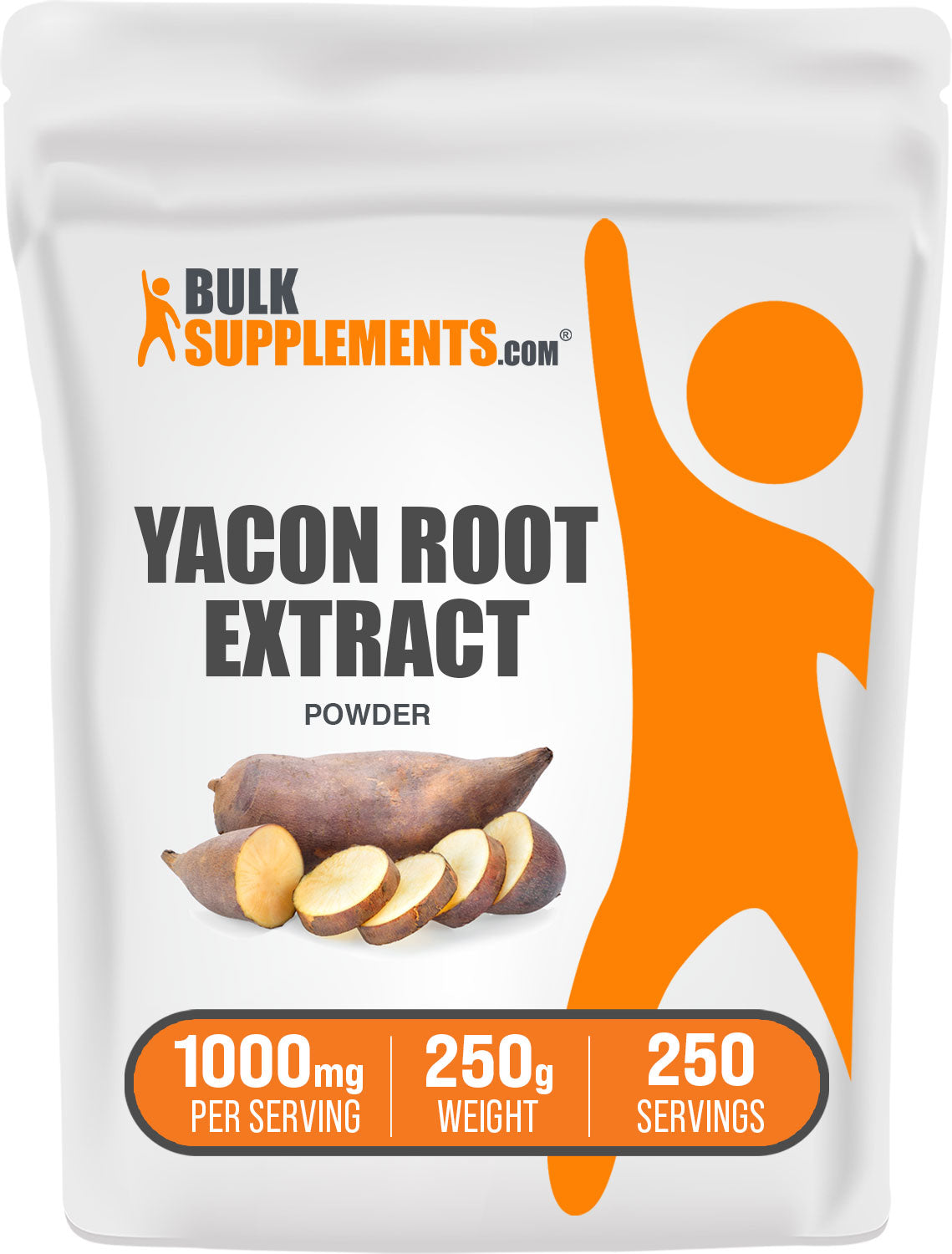 BulkSupplements Yacon Root Extract Powder 250g bag