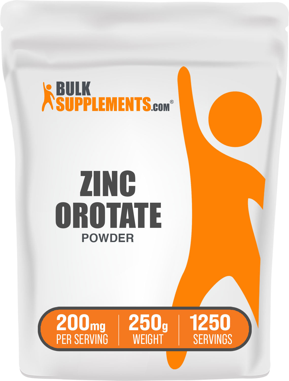 BulkSupplements.com Zinc Orotate Powder 250g bag