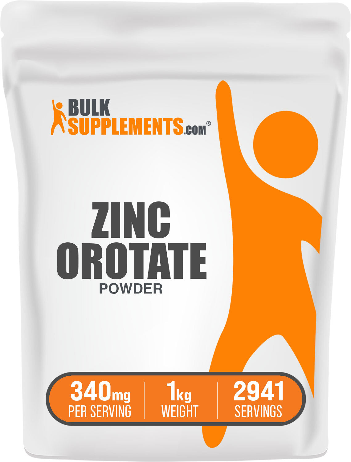 BulkSupplements Zinc Orotate Powder 1kg bag