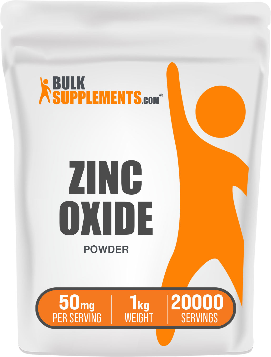 BulkSupplements Zinc Oxide 1kg Bag