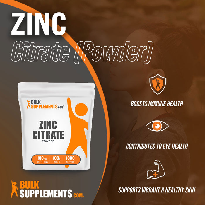 Zinc Citrate Powder Zinc Supplement Zinc Benefits