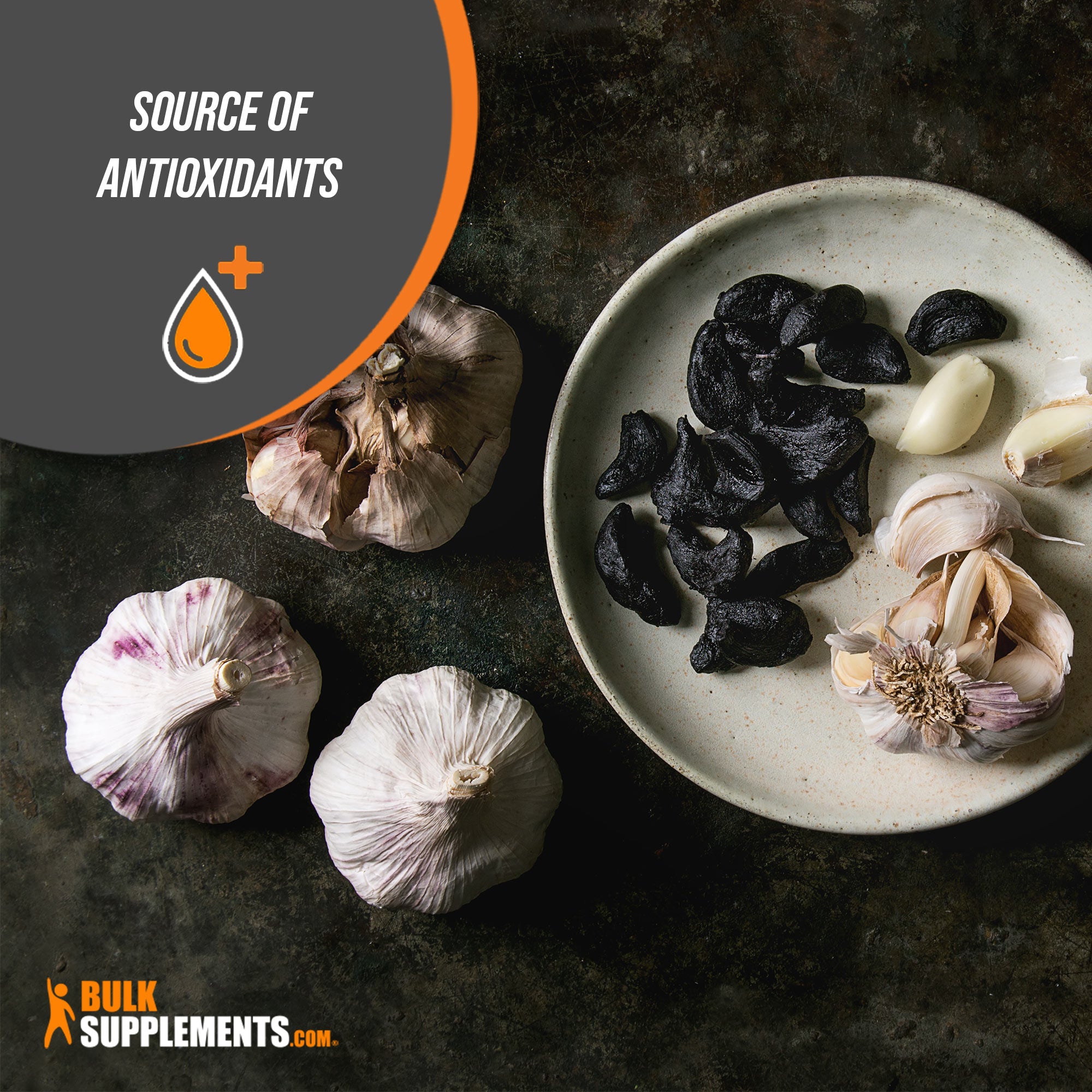 Garlic extract natural antioxidants supplement