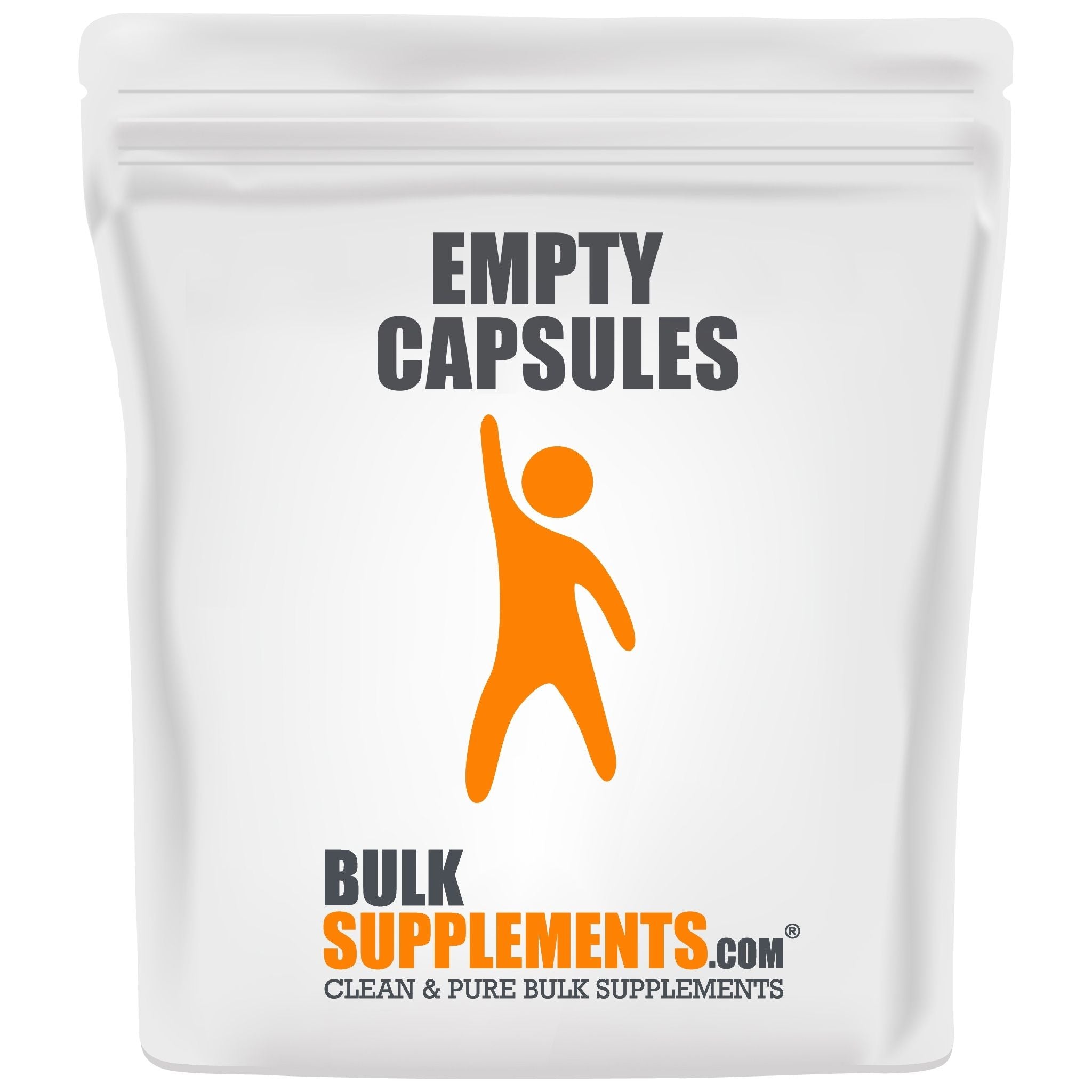 BulkSupplements Empty Capsules - White