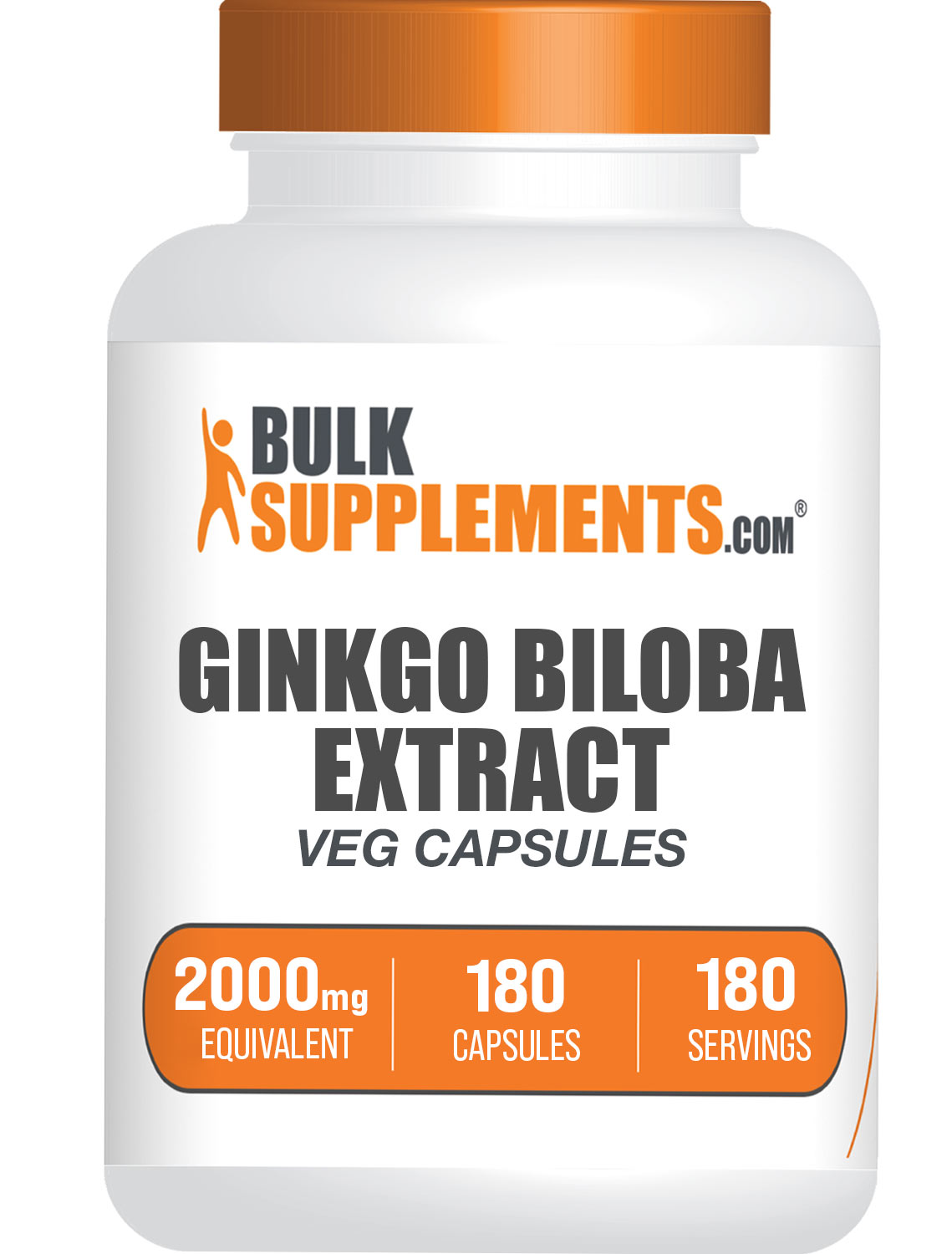 Ginkgo biloba extract capsules 180 ct bottle