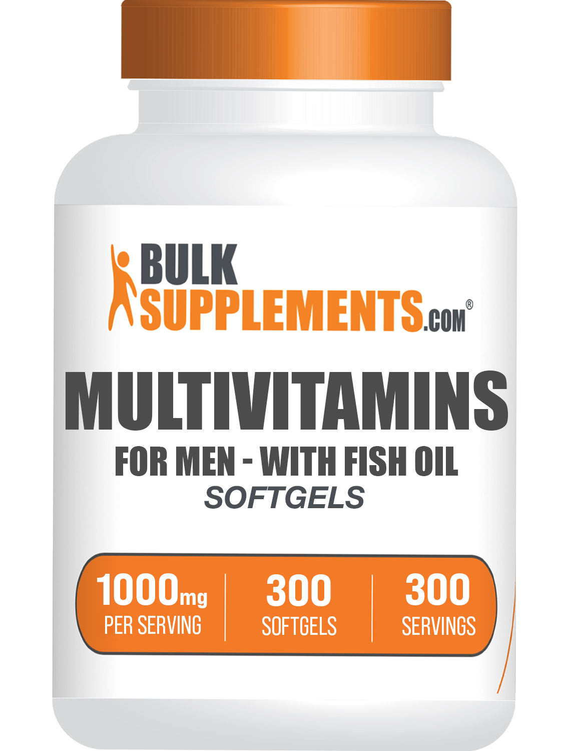 BulkSupplements.com Multivitamins for Men 300 ct Bottle 