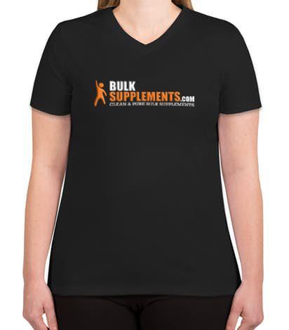 BulkSupplements.com Ladies V Neck Performance Shirt (Black)-BulkSupplements.com